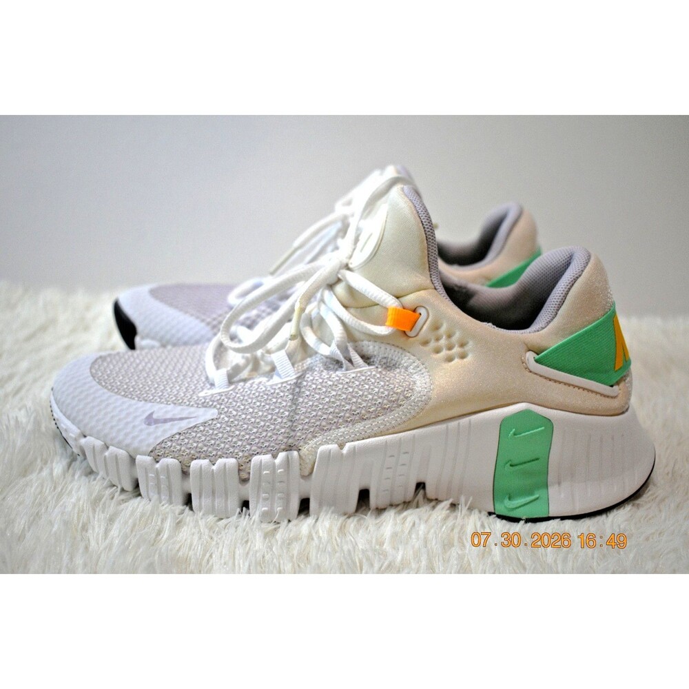 Nike Free Metcon 4 'White Green Glow' Training Shoe (CZ0596-135) Women's Size 9